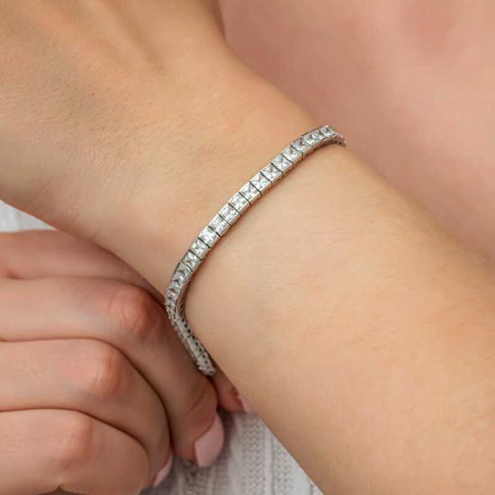 Silver White Stone Waterway Women’s Bracelet