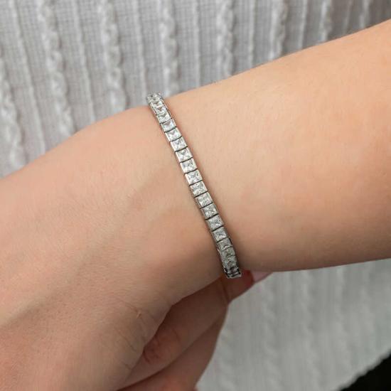 Silver White Stone Waterway Women’s Bracelet