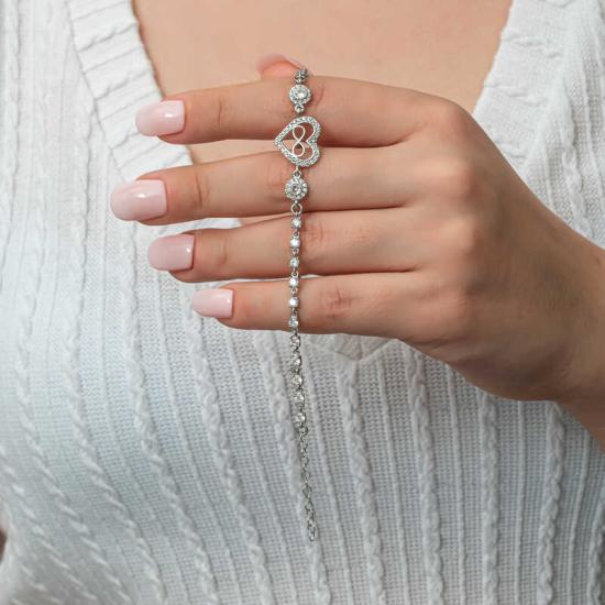 Silver Heart Infinity Women’s Waterway Bracelet