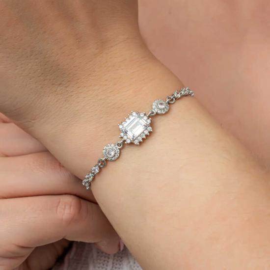 Silver Baguette Waterway Women’s Bracelet