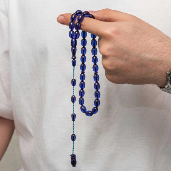 Pressed Amber Prayer Beads