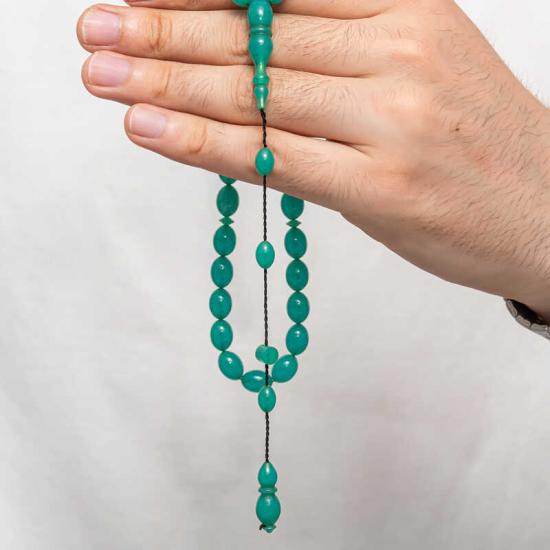 Pressed Amber Prayer Beads