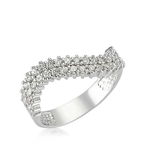 Silver Half Round Women’s Ring