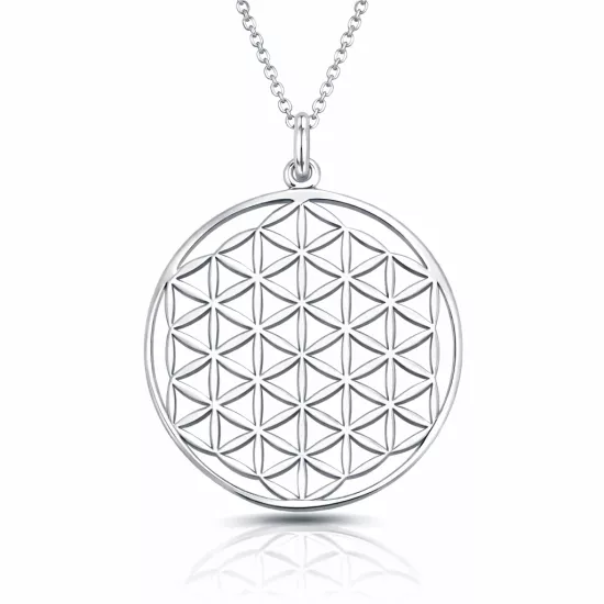 Silver Flower of Life Necklace