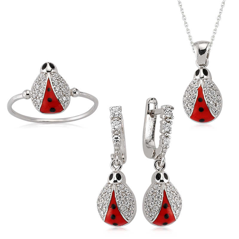 Silver Ladybug Women’s Set