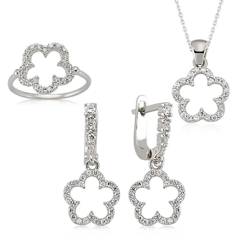 Silver Flower Women’s Set