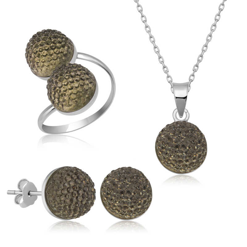 Silver Crystal Women’s Set