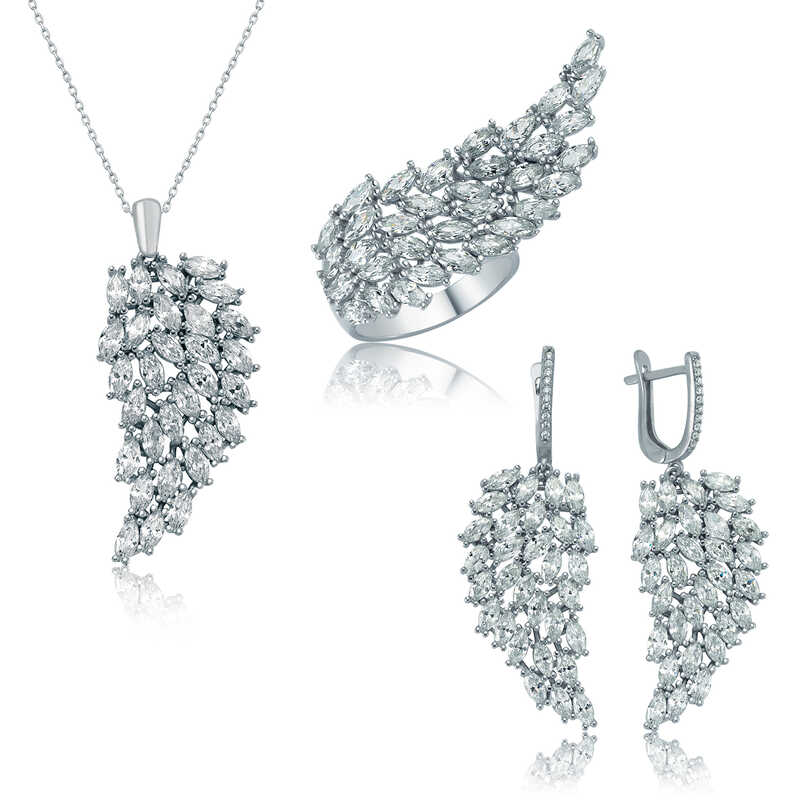 Silver Angel Wing Women’s Set