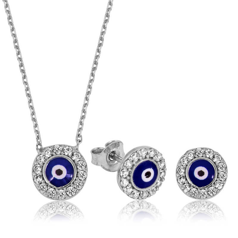 Silver Evil Eye Women’s Set