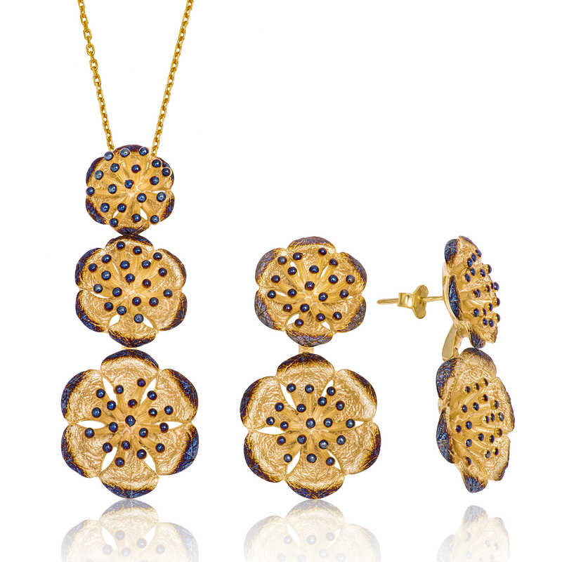 Silver Lotus Flower Women’s Set