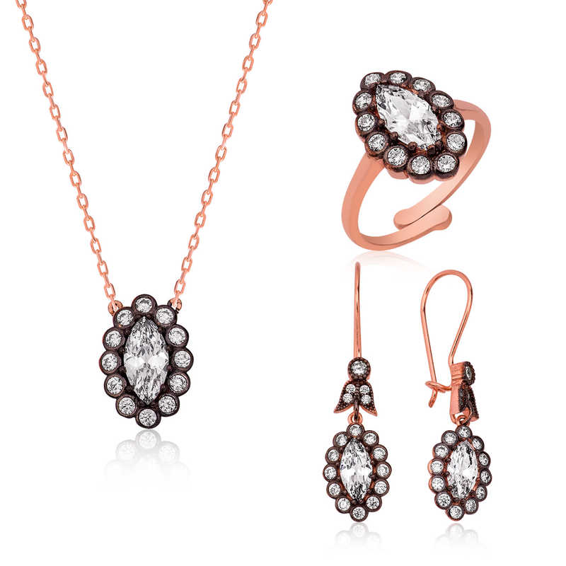 Silver Diamond Mounted Women’s Set