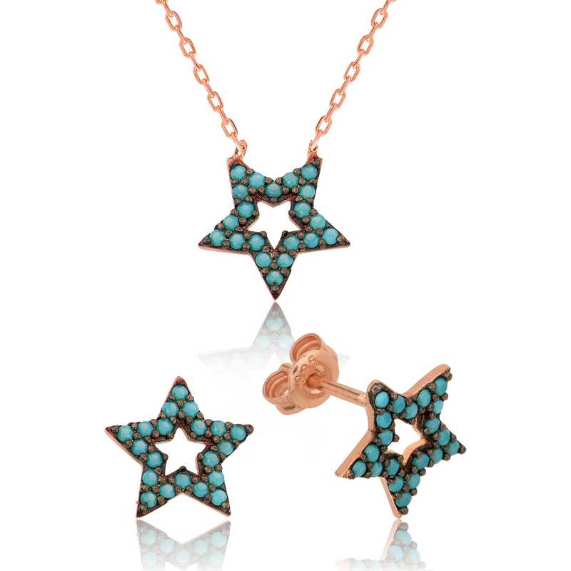 Silver Blue Star Women’s Set