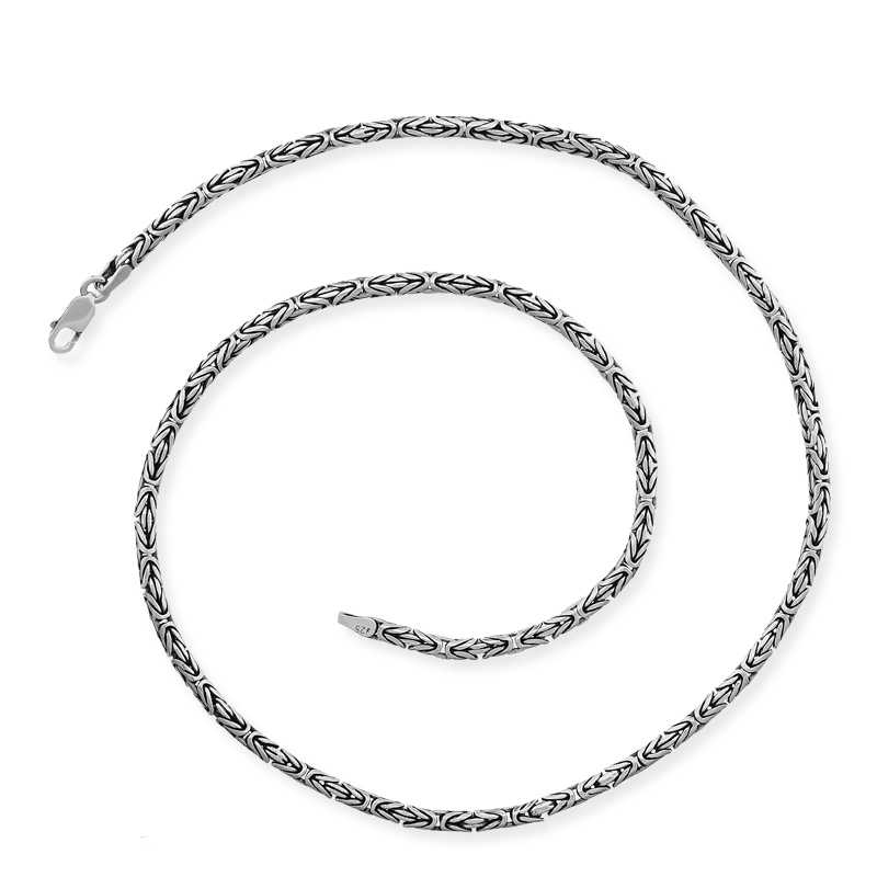 Silver King Chain - 4 mm Round