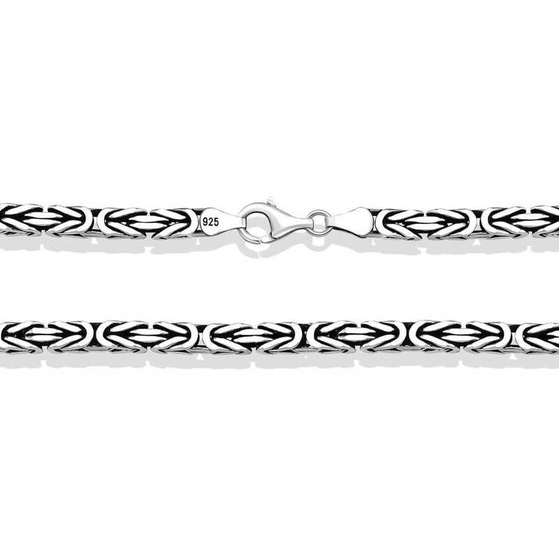 Silver King Chain - 9 mm Angled