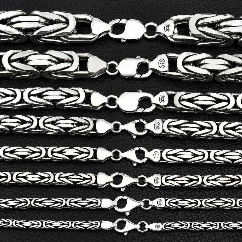 Silver King Chain - 5 mm Angled