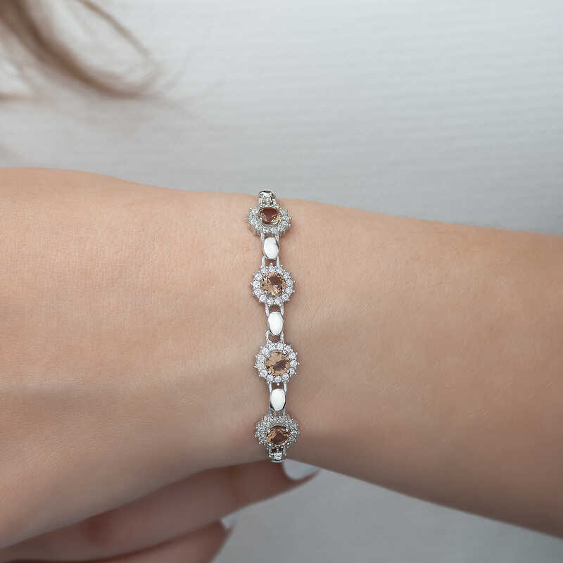 Silver Zultanite Stone Bracelet