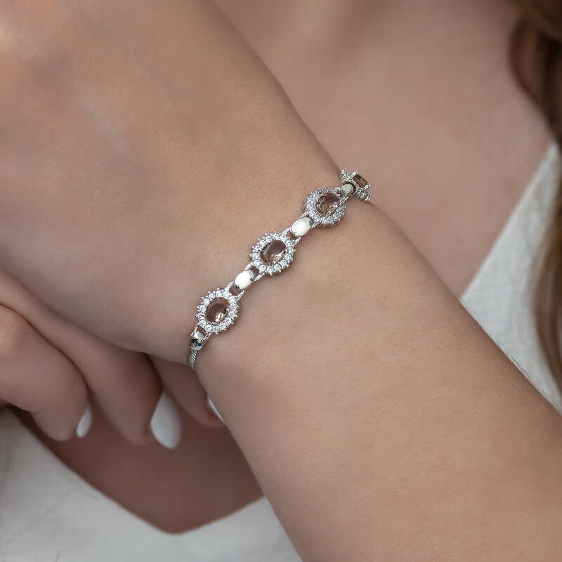 Silver Zultanite Stone Bracelet