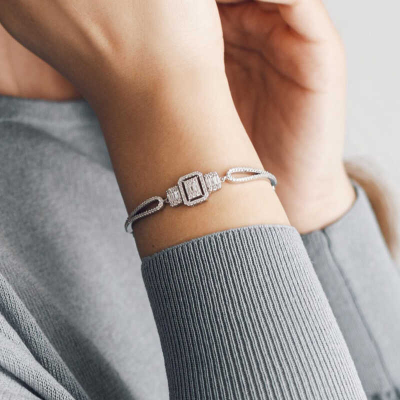 Silver Baguette Women’s Bracelet