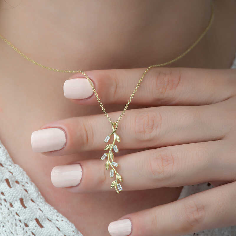 Silver Gold Ivy Women’s Necklace