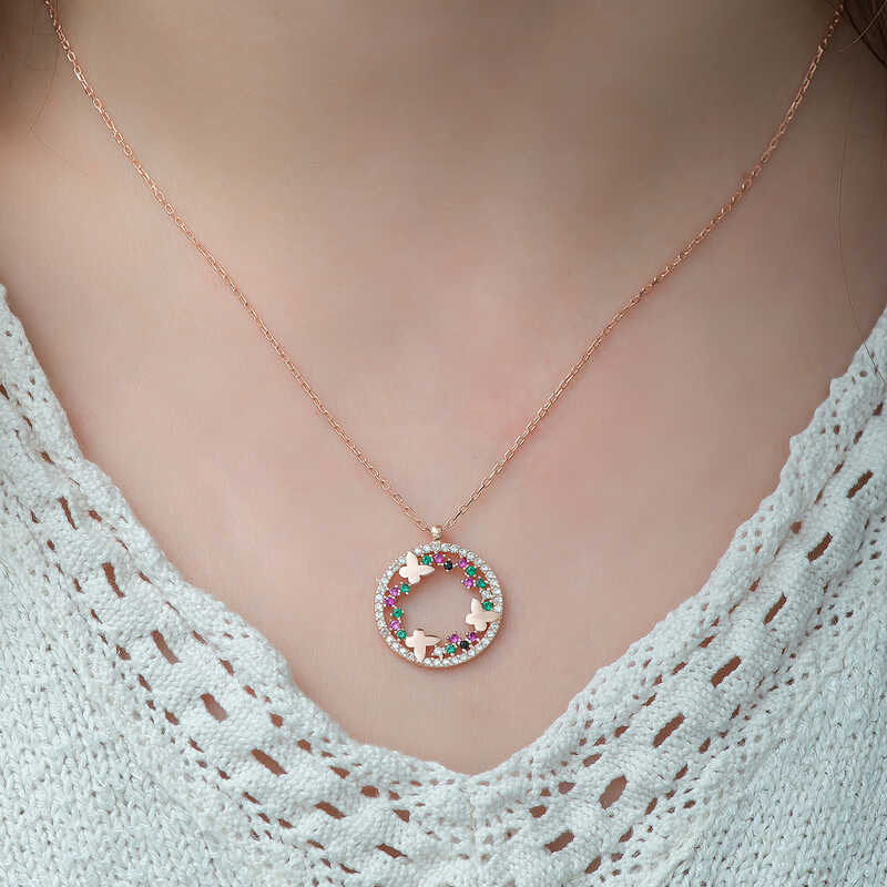 Silver Butterfly Valley Women’s Necklace
