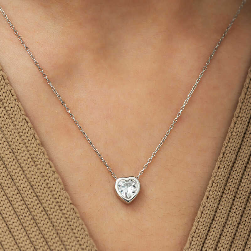 Silver Heart Women’s Necklace