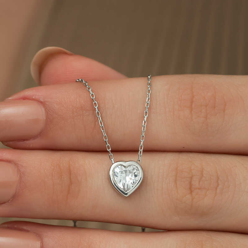 Silver Heart Women’s Necklace