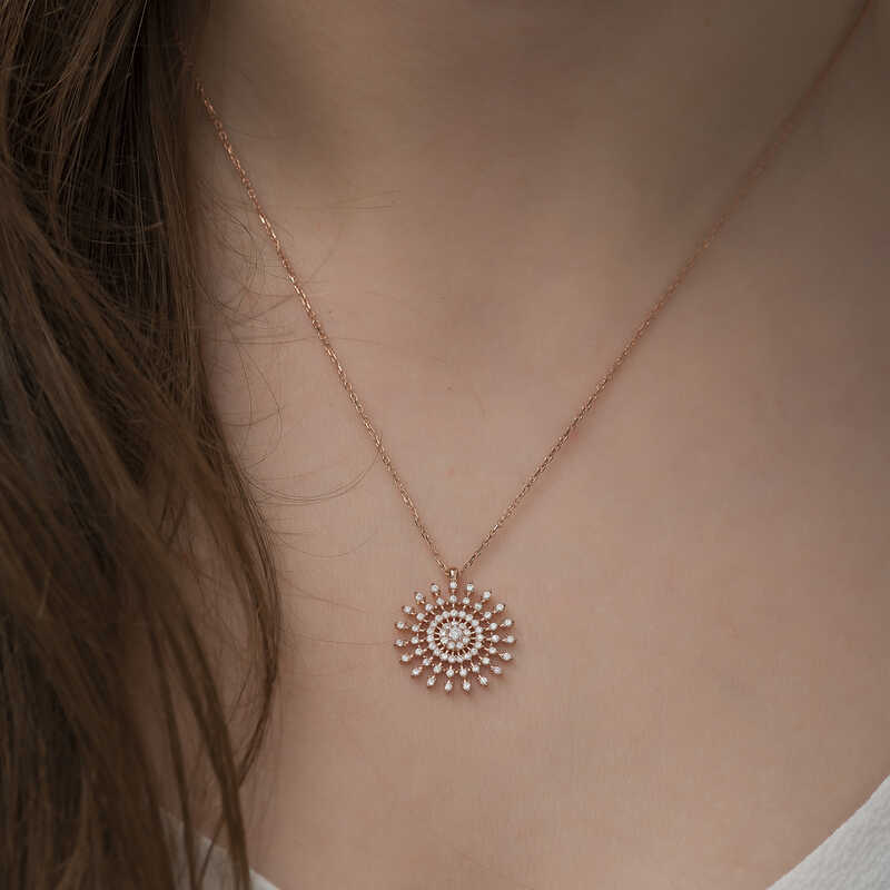 Silver Sun Necklace
