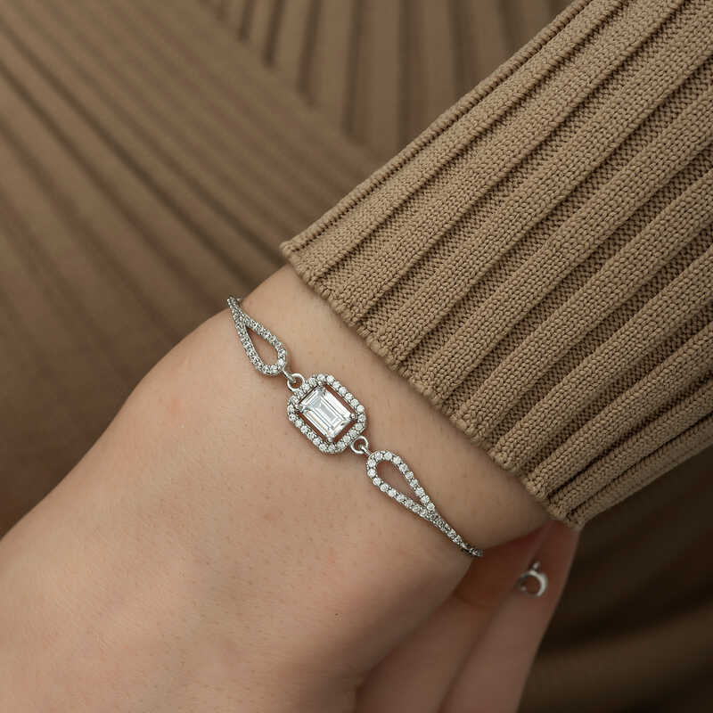 Silver Baguette Bracelet