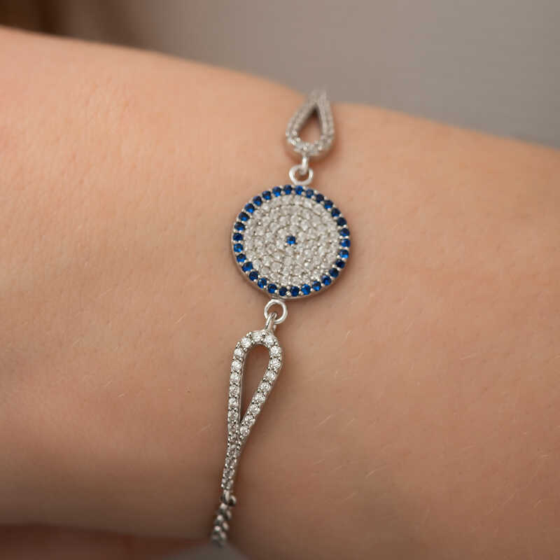 Silver Evil Eye Women’s Bracelet