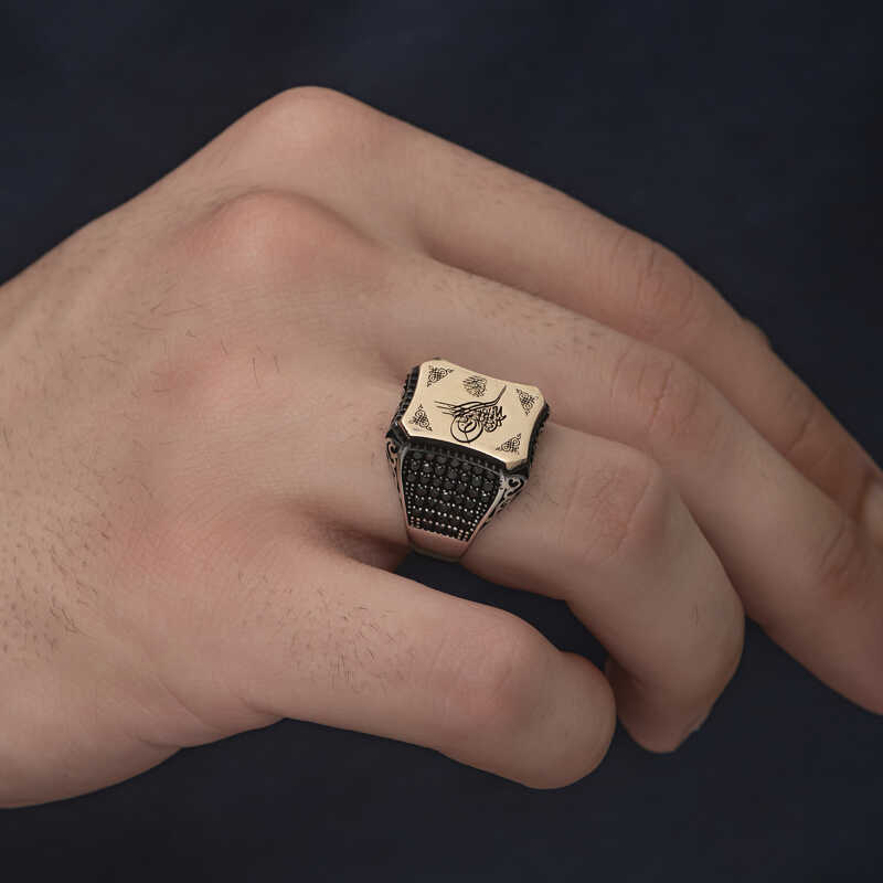 Silver Ottoman Tughra Men’s Ring