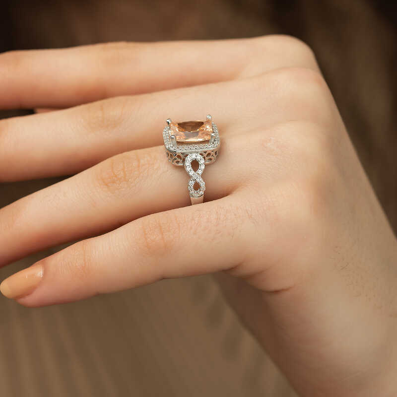 Silver Baguette Square Women’s Ring