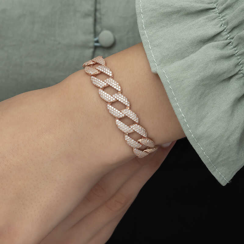 Silver Rose Stone Gurmet Women’s Bracelet