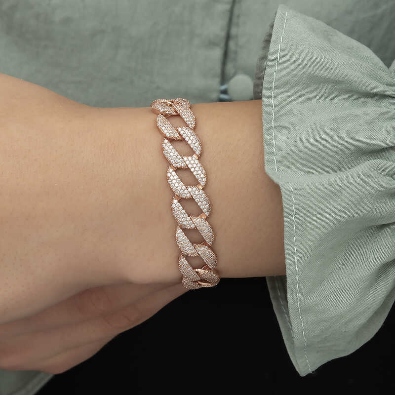 Silver Rose Stone Gurmet Women’s Bracelet