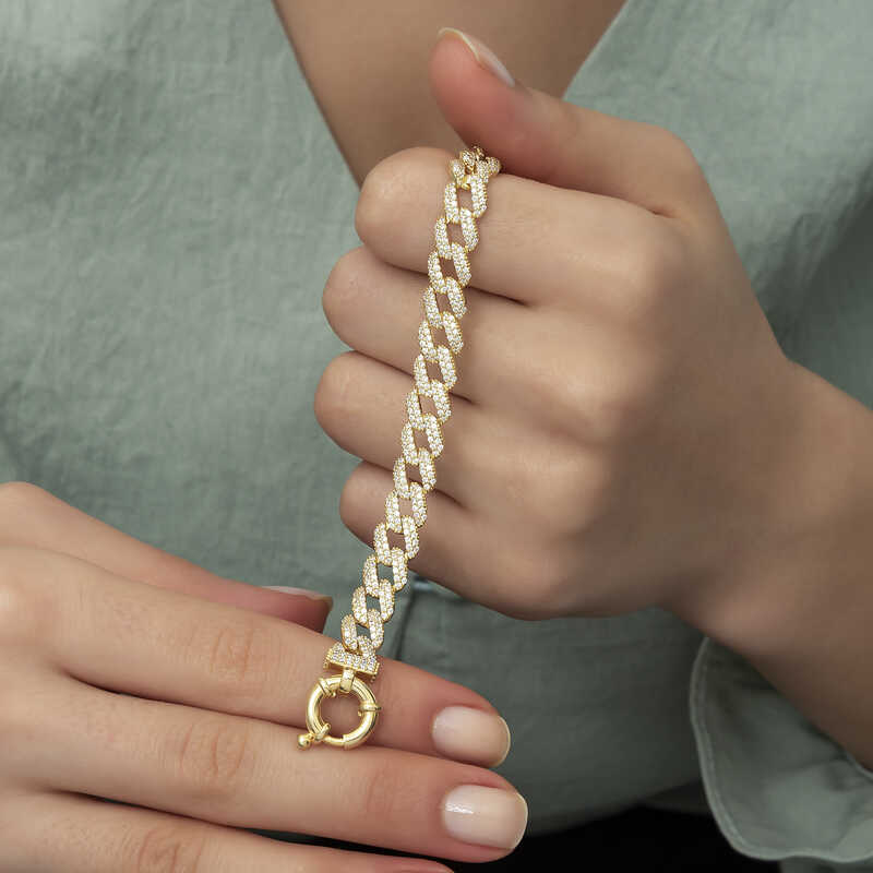 Silver Gold Stone Gurmet Women’s Bracelet