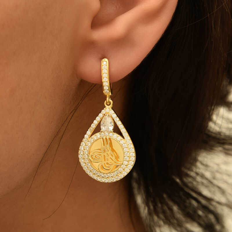 Silver Tughra Women’s Earrings