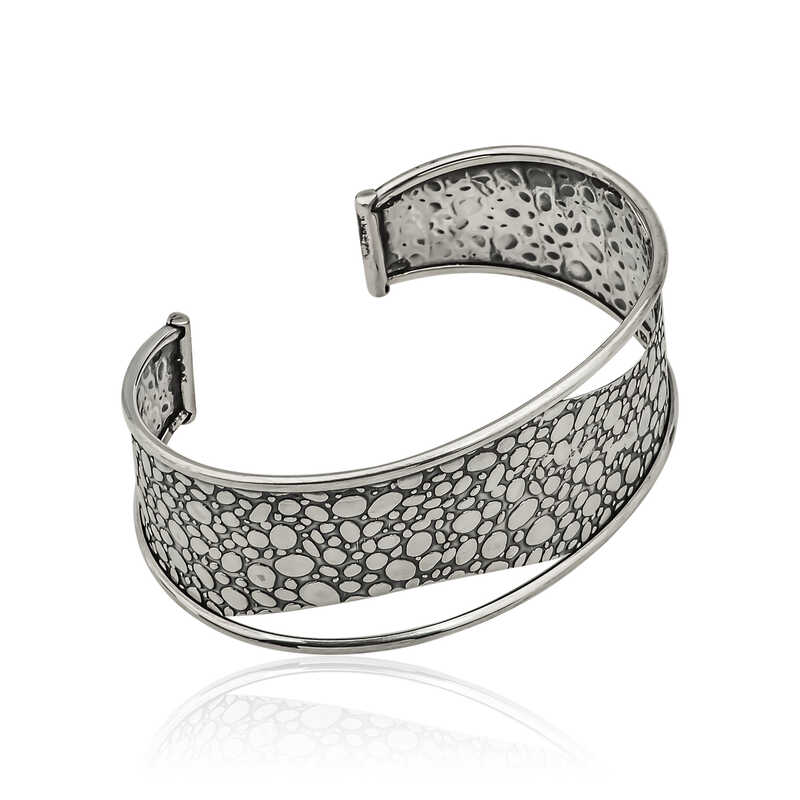 Silver Antique Patterned Women’s Bracelet