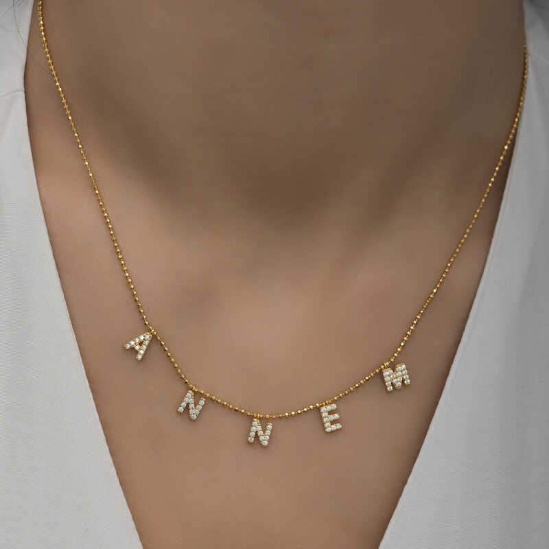 Silver Gold Mother Written Women’s Necklace