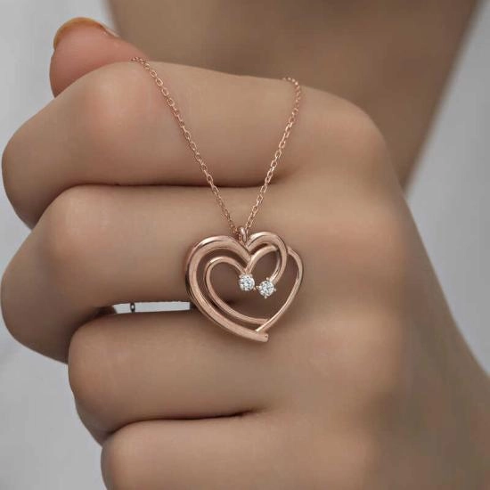 Silver Rose United Hearts Women’s Necklace