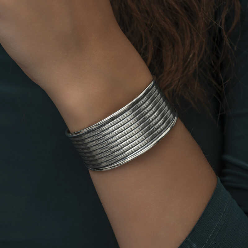 Silver Antique Patterned Women’s Bracelet