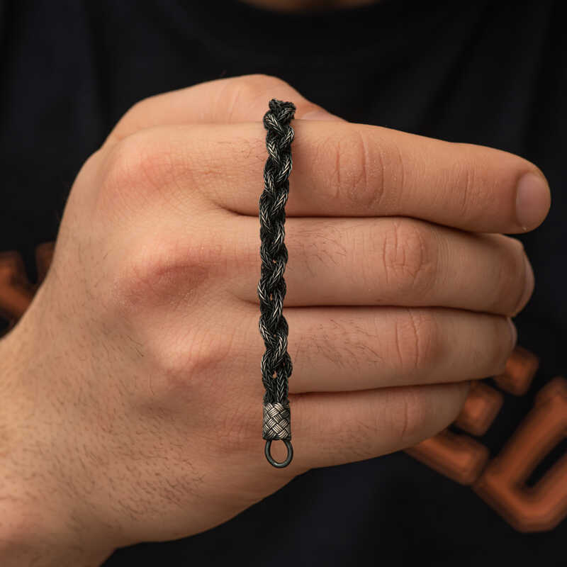 Silver Kazaziye Knit Bracelet