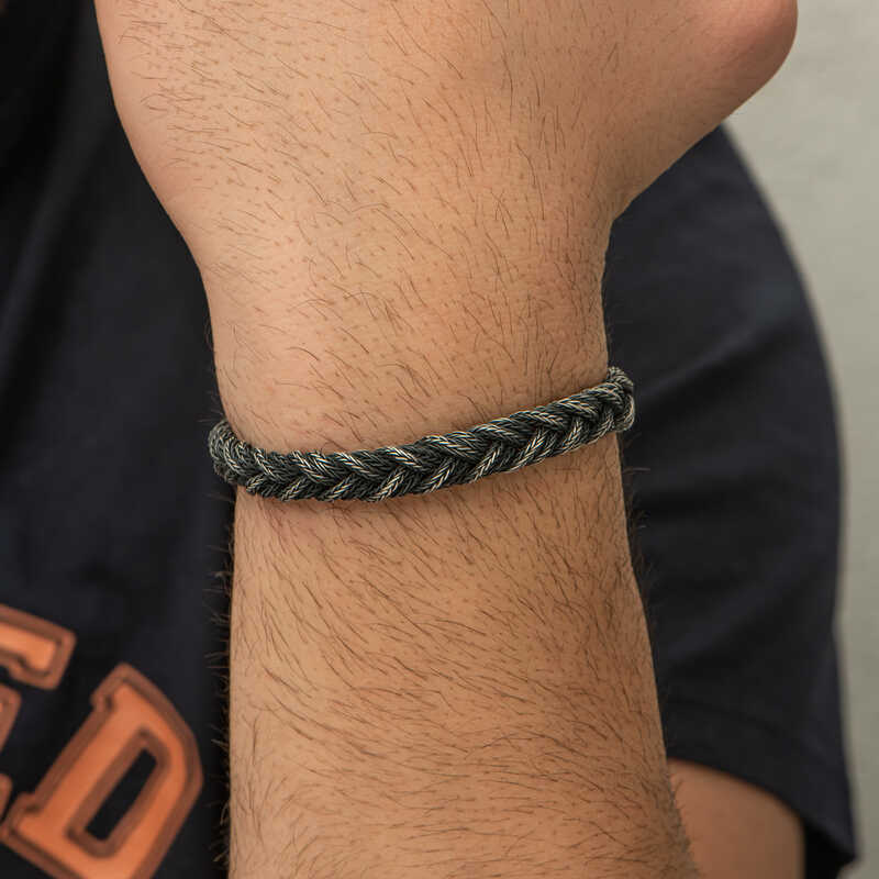Silver Kazaziye Knit Bracelet