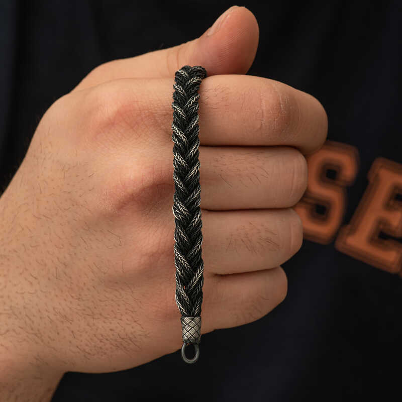Silver Kazaziye Knit Bracelet