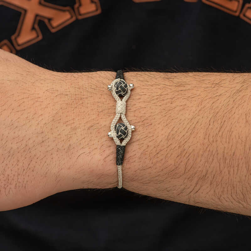 Silver Kazaziye Knit Bracelet