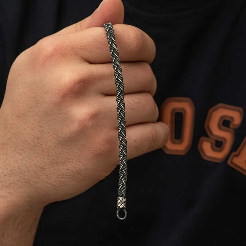 Silver Kazaziye Knit Bracelet