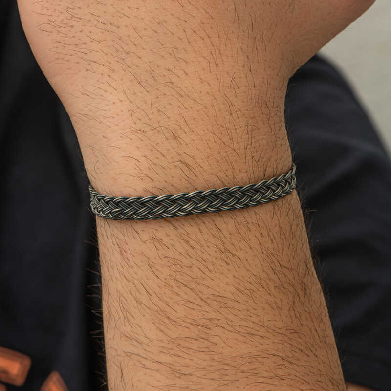 Silver Kazaziye Knit Bracelet
