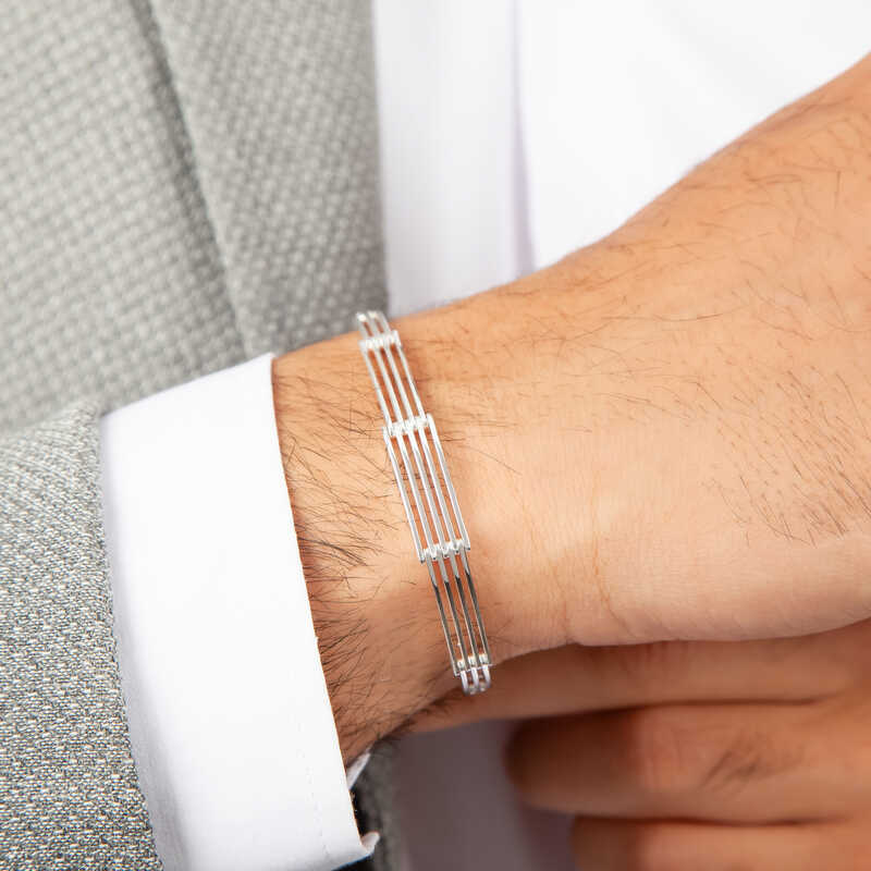 Silver Piece Men’s Bracelet