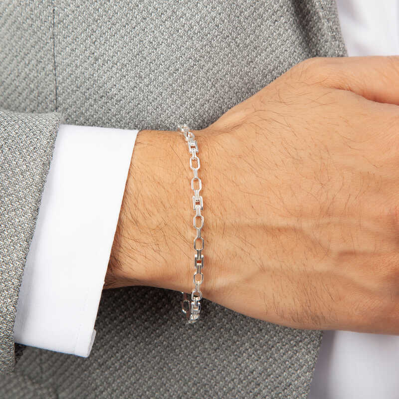 Silver Piece Men’s Bracelet