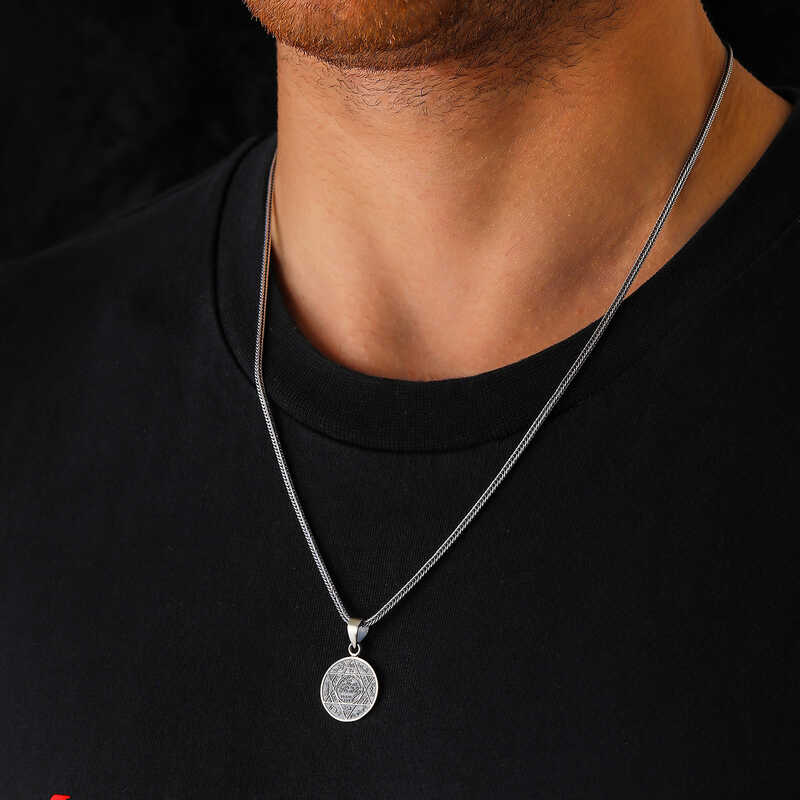 Silver Seal of Solomon Necklace