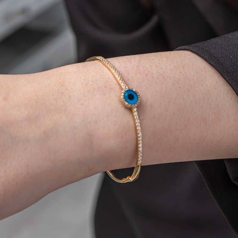 Silver Gold Evil Eye Women’s Bracelet