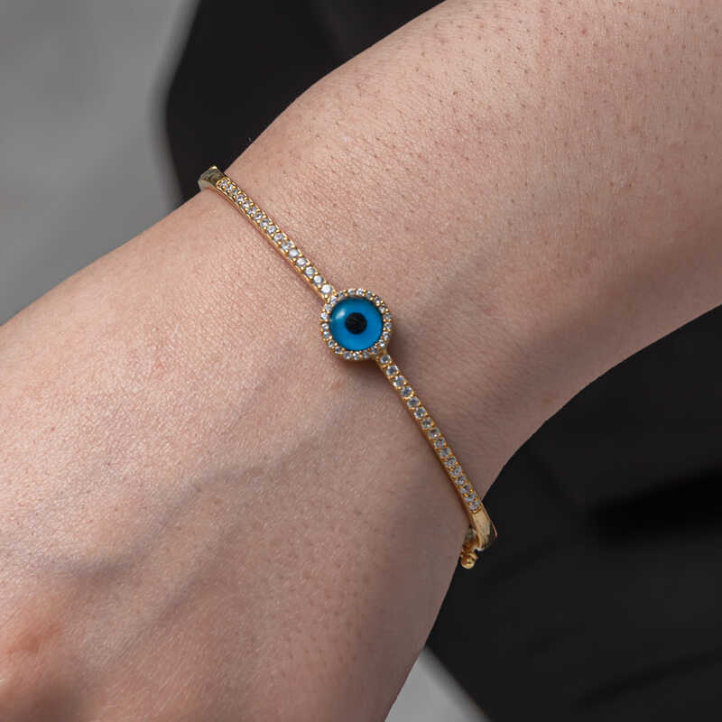 Silver Gold Evil Eye Women’s Bracelet